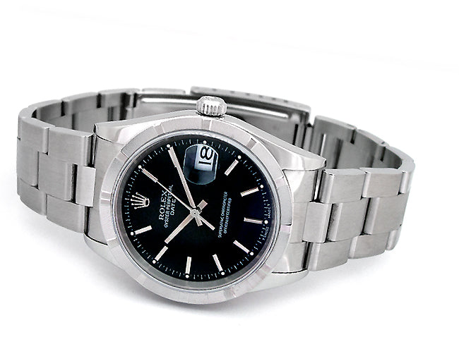 34mm Rolex Stainless Steel Date 15210.