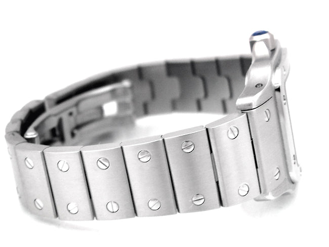Small Cartier Stainless Steel Santos Galbee