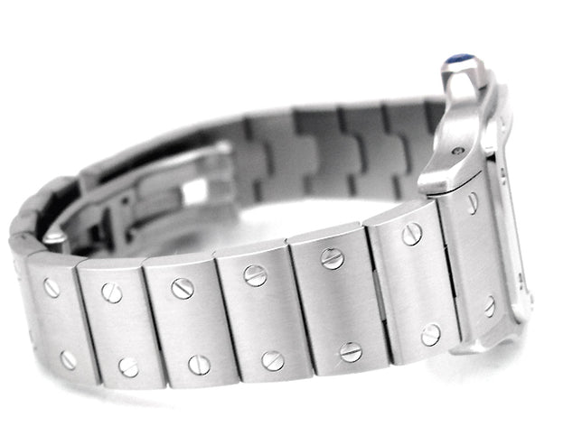 Small Cartier Stainless Steel Santos Galbee