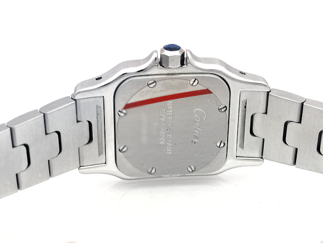 Small Cartier Stainless Steel Santos Galbee