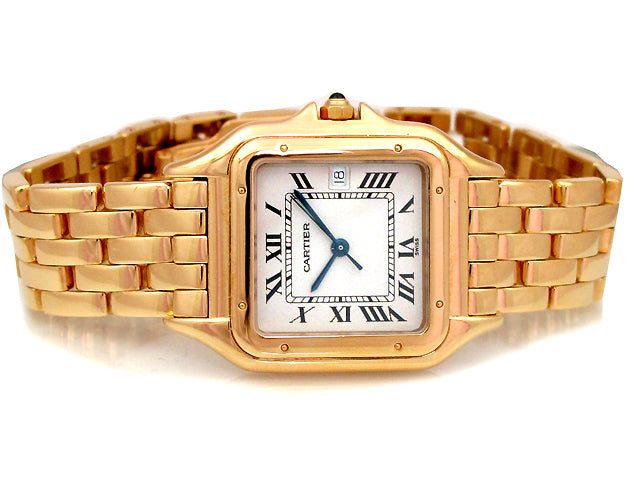 Midsize Cartier 18k Yellow Gold Panthere Watch