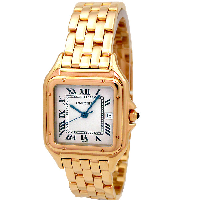 Midsize Cartier 18k Yellow Gold Panthere Watch