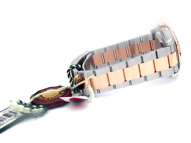 36mm Rolex Rose Gold Two Tone Datejust Turnograph 116261