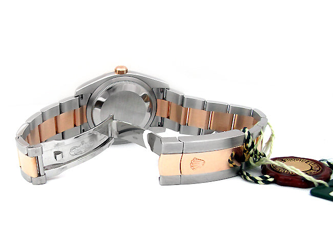 36mm Rolex Rose Gold Two Tone Datejust Turnograph 116261