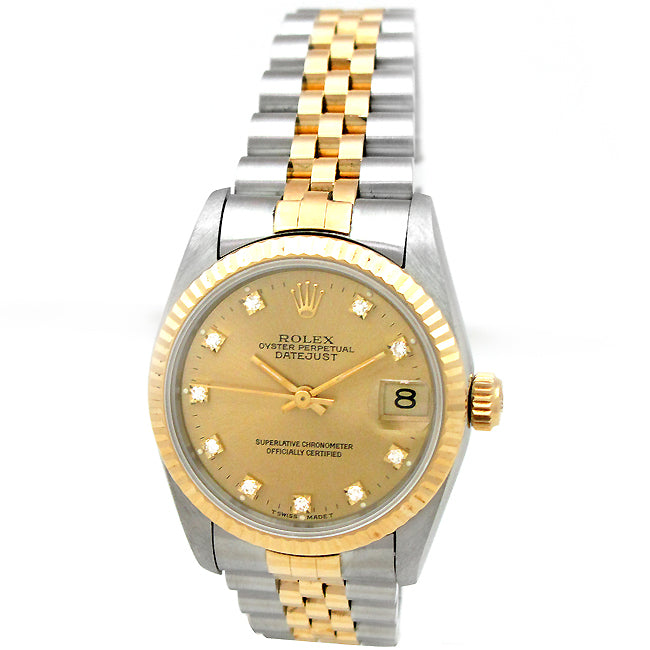 31mm Rolex Two-Tone Datejust Diamond 68273
