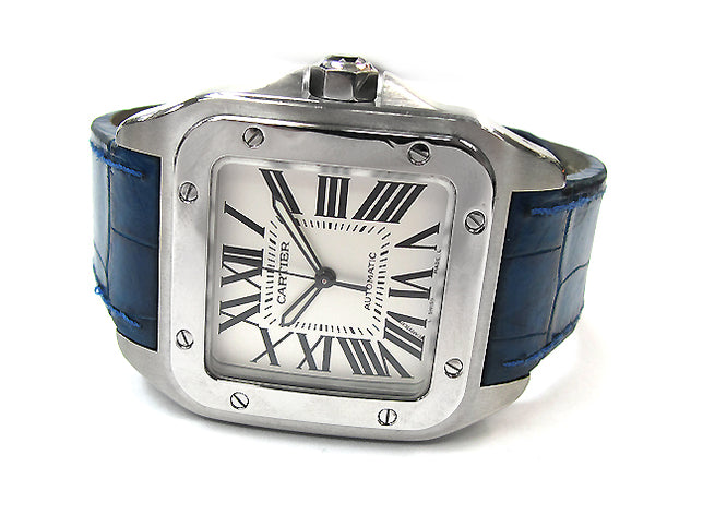 Large Cartier Stainless Steel Santos 100 W20072X7