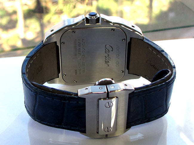 Large Cartier Stainless Steel Santos 100 W20072X7