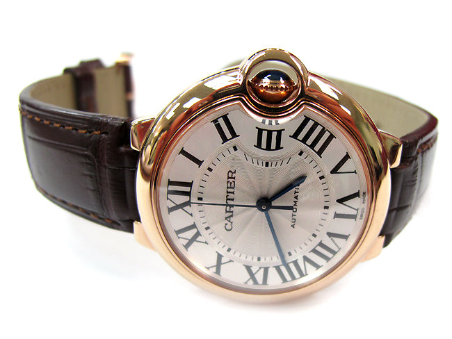 36.6mm Cartier 18k Rose Gold Ballon Bleu W6900456.