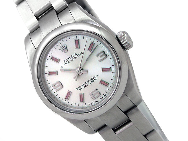 26mm Rolex Stainless Steel Oyster Perpetual Watch 176200