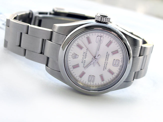 26mm Rolex Stainless Steel Oyster Perpetual Watch 176200