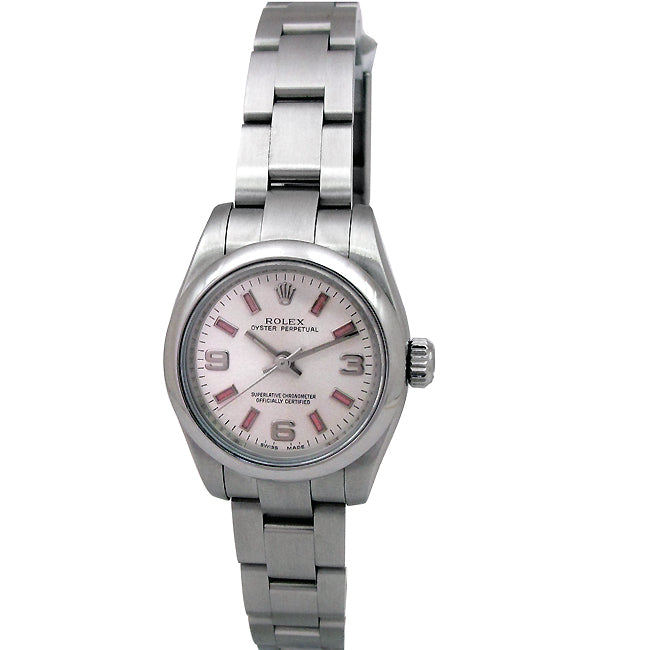 26mm Rolex Stainless Steel Oyster Perpetual Watch 176200