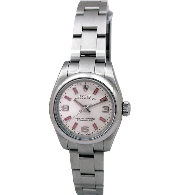 26mm Rolex Stainless Steel Oyster Perpetual Watch 176200