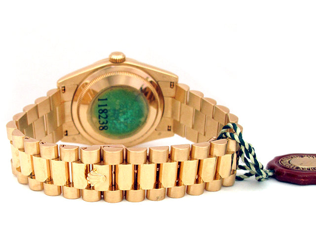 36mm Rolex 18k Yellow Gold Daydate White Roman 118238.
