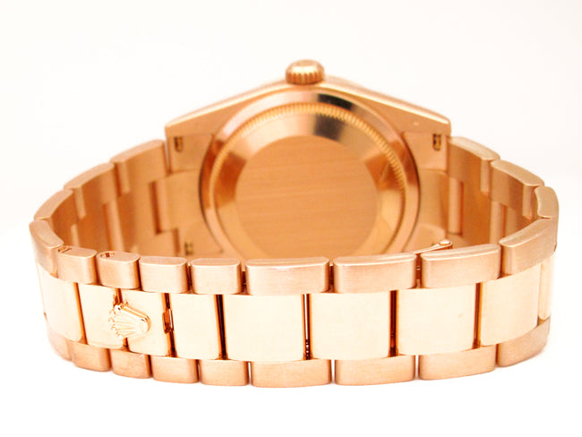 36mm Rolex 18k Rose Gold Daydate Oyster 118205.