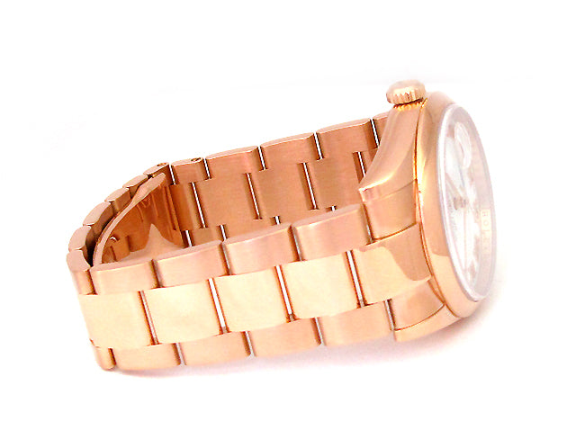 36mm Rolex 18k Rose Gold Daydate Oyster 118205.