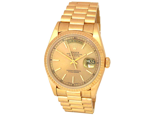 36mm Rolex 18k Yellow Gold Watch 18238.