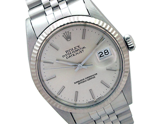 36mm Rolex Datejust White Gold Bezel 16014.