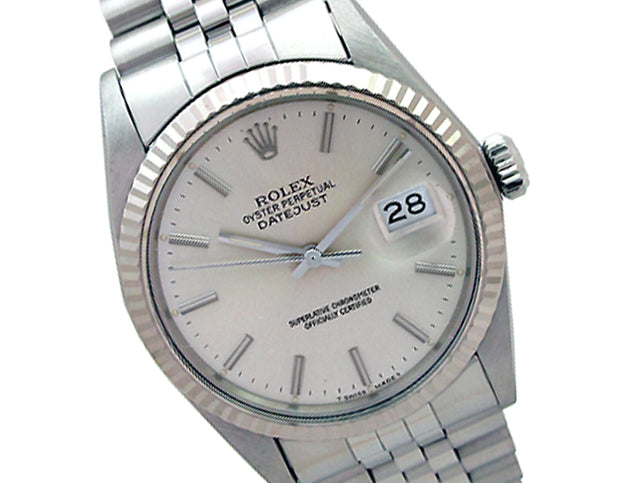 36mm Rolex Datejust White Gold Bezel 16014.