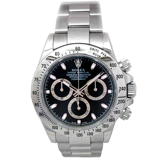 40mm Rolex Stainless Steel Oyster Perpetual Daytona Cosmograph Watch