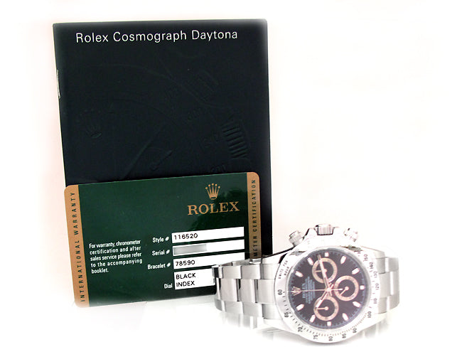 40mm Rolex Stainless Steel Oyster Perpetual Daytona Cosmograph Watch