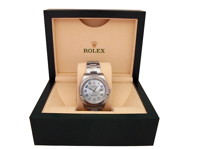 41mm Rolex Stainless Datejust II Silver Arabic Numeral 116300.
