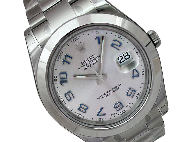 41mm Rolex Stainless Datejust II Silver Arabic Numeral 116300.