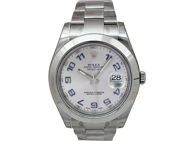 41mm Rolex Stainless Datejust II Silver Arabic Numeral 116300.