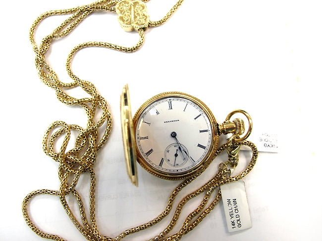 14K Yellow Gold Antique Illinois Pocket Watch