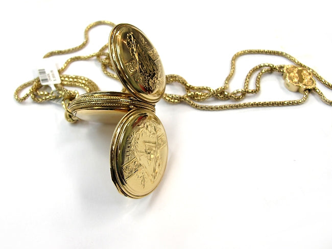14K Yellow Gold Antique Illinois Pocket Watch