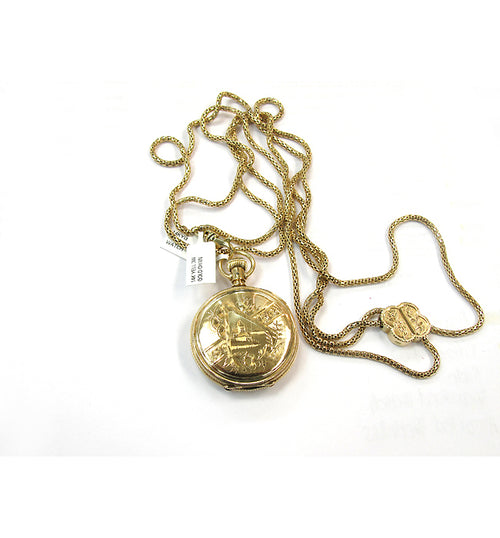 14K Yellow Gold Antique Illinois Pocket Watch