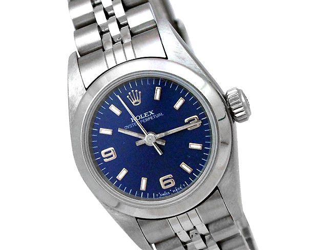 26mm Rolex Stainless Oyster Perpetual Blue 67180.