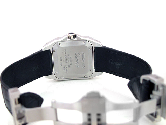 Midsize Cartier Stainless Santos 100  Watch W20106X8