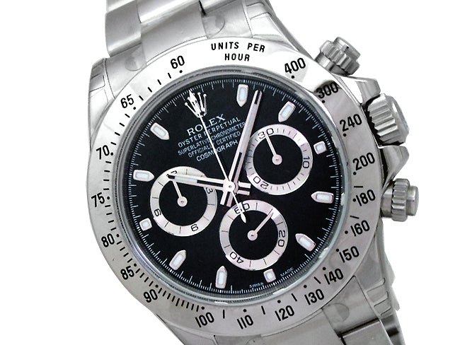 40mm Rolex Stainless Steel Oyster Perpetual Daytona Cosmograph Watch 116520