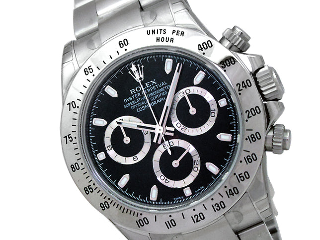 40mm Rolex Stainless Steel Oyster Perpetual Daytona Cosmograph Watch 116520