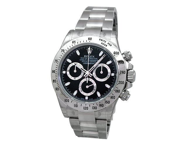 40mm Rolex Stainless Steel Oyster Perpetual Daytona Cosmograph Watch 116520