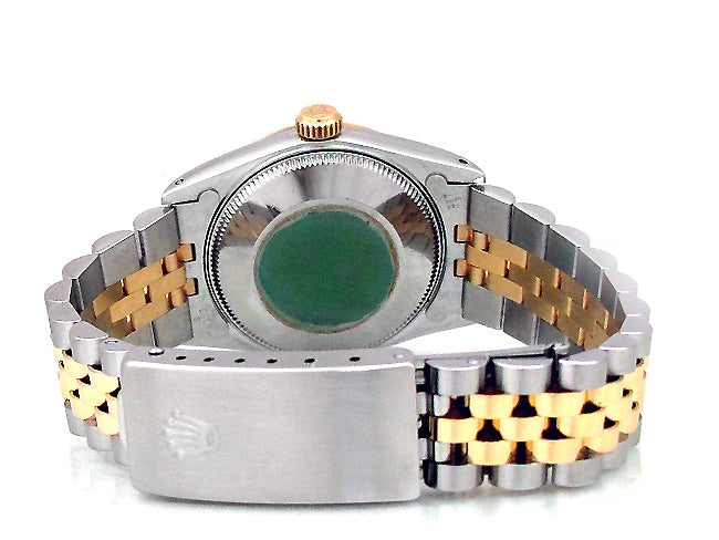 31mm Rolex Two-Tone Datejust Silver Jubilee Arb Dial 68273.