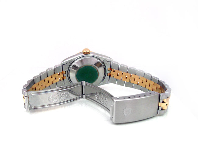 31mm Rolex Two-Tone Datejust Silver Jubilee Arb Dial 68273.