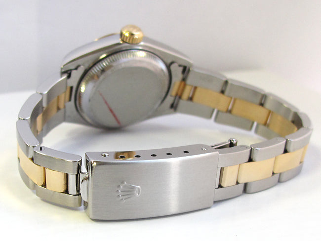 26mm Rolex Two-Tone Datejust Rhod Dial Oyster Band 79163.