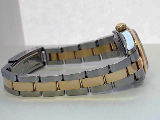26mm Rolex Two-Tone Datejust Rhod Dial Oyster Band 79163.