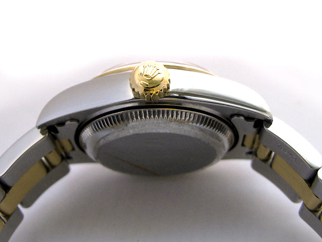 26mm Rolex Two-Tone Datejust Rhod Dial Oyster Band 79163.