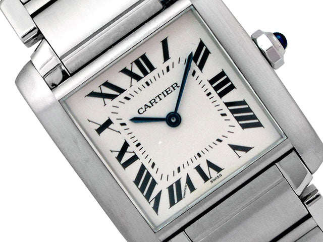 Midsize Cartier Stainless Steel Tank Francais Watch WSTA0005