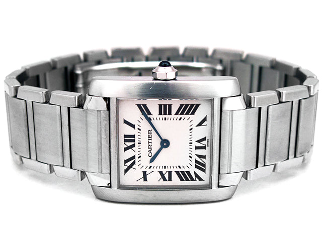 Midsize Cartier Stainless Steel Tank Francais Watch WSTA0005