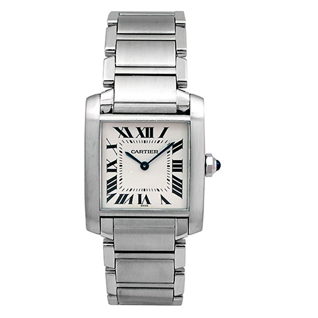 Midsize Cartier Stainless Steel Tank Francais Watch WSTA0005