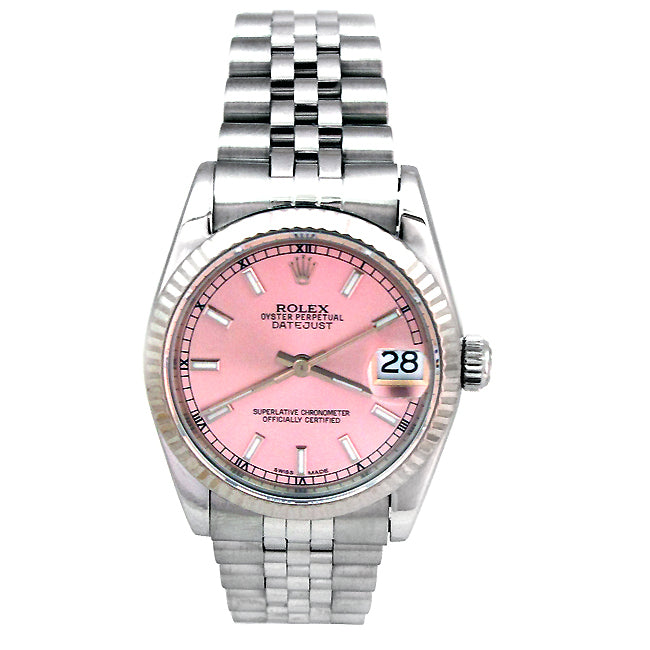 31mm Rolex Stainless Datejust Watch 68274.