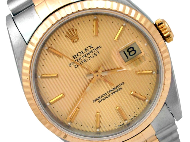 36mm  Rolex Two-Tone Datejust Watch 16233.