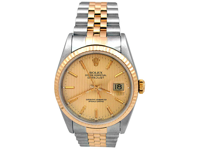 36mm  Rolex Two-Tone Datejust Watch 16233.