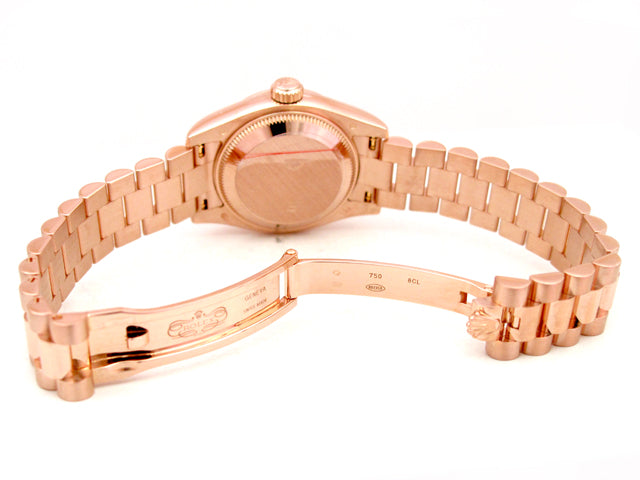 26mm 18K Rose Gold Rolex President Datejust Watch with MOP R N and Diamonds 179175F.