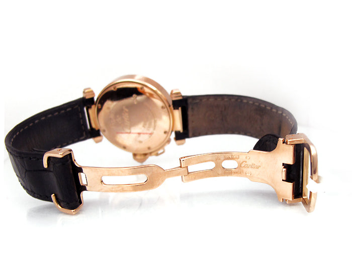 32mm 18K Rose Gold Cartier Pasha Diamond Dial WJ119136