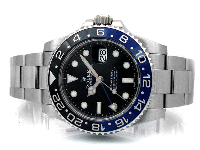 40mm Rolex Stainless Steel GMT-Master II Batman 116710BLNR