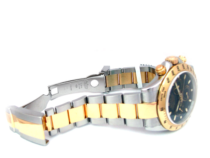 40mm Rolex Two-Tone Daytona Black 116523.